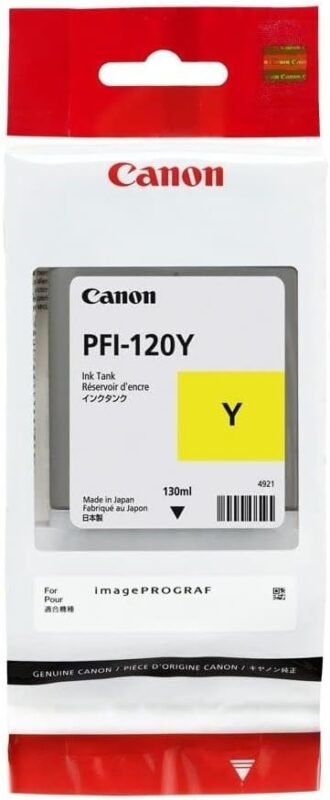 Canon Pfi Y Pigment Yellow Ink Tank Ml Tdk Solutions Ltd