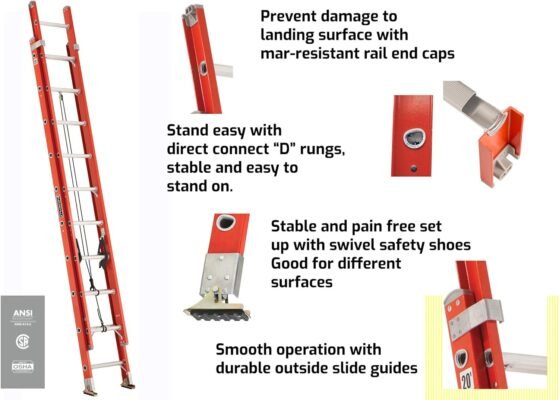 Fiberglass Extension Ladder 