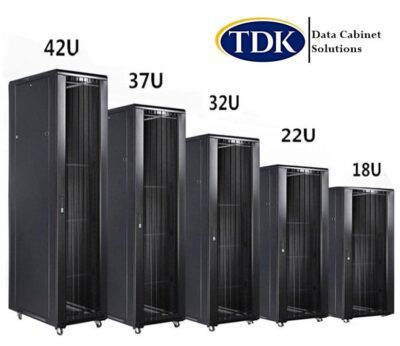 32U Data cabinets 600 x 800. Floor Standing.Glass Door