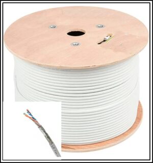 Cat6e SF-UTP Pure Copper Cable Indoor White - 305m