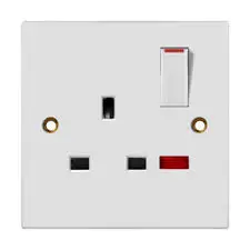 13A 1 Gang Switched Socket Single Pole