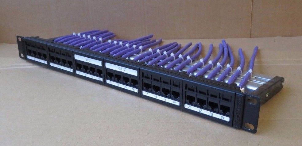 24 port network patch panel