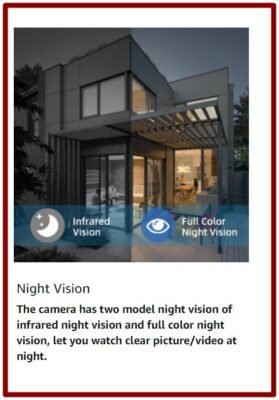 Poisec WiFi smart Home Security Camera 360°1080P