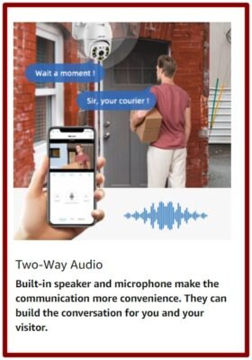 WiFi smart Home Security Camera 360°1080P