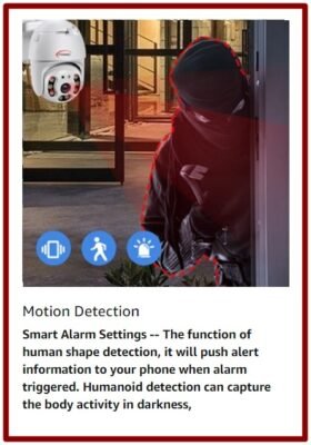 WiFi smart Home Security Camera 360°1080P