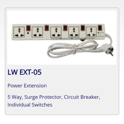 5 ways Lightwave Extension Socket