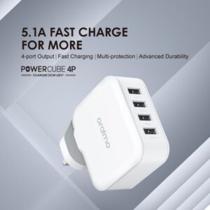 4 Port Oraimo Charger Powercube