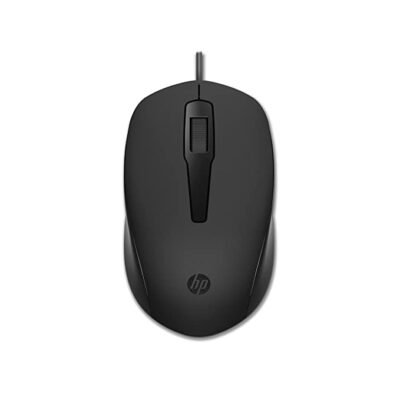 HP 150 Wired Mouse- Elegant Ergonomic Design, 1600 DPI Optical Tracking ...