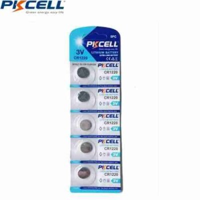 PKCELL 3V. CR1220 Lithium Battery 5pcs