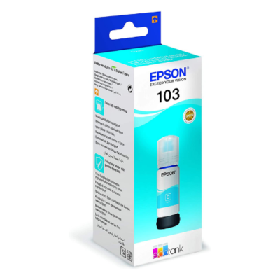 Epson 103 Ecotank Cyan Ink Bottle 65ml