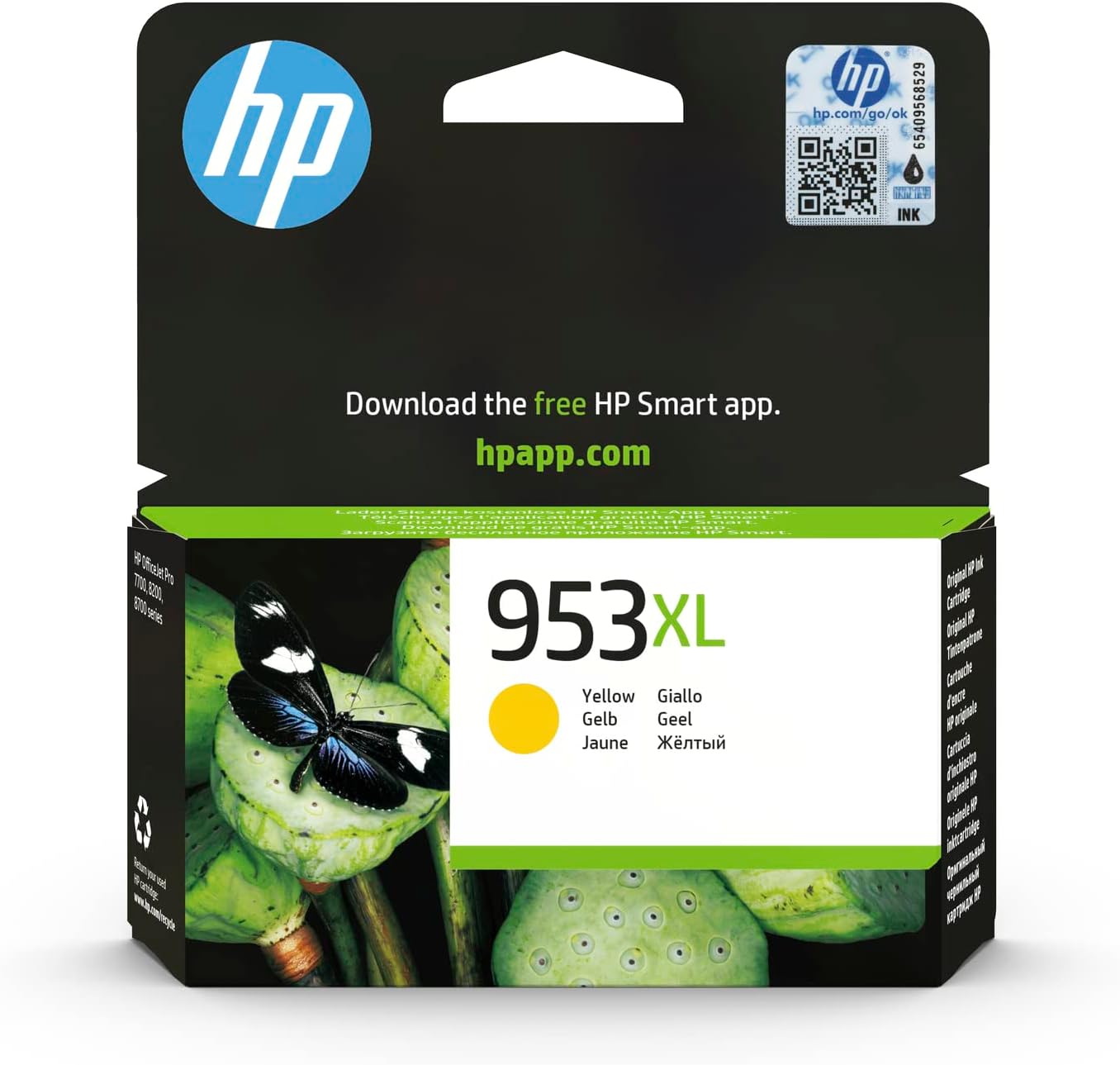 HP 953XL High Yield Original Ink Cartridge yellow Single Pack