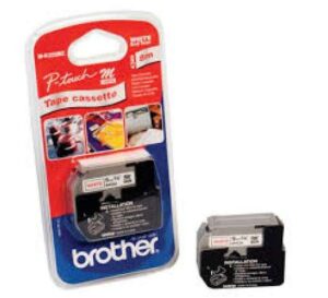 Brother M-K221 9mm Red on White tape