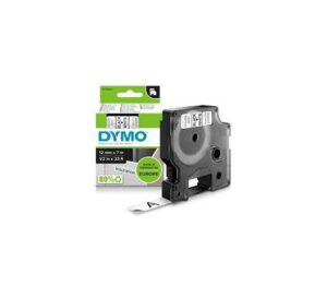 Dymo 12mm Black on White Label Tape