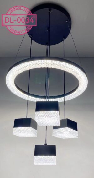 Neelux Geometric Glass Chandelier – DL 0034